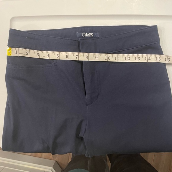 Chaps Navy Slimming Capri Slacks - Picture 6 of 8